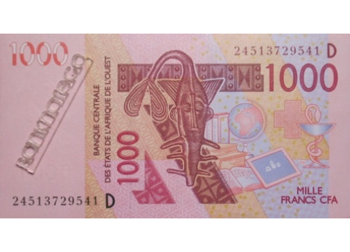 Банкнота Мали 1000 (тысяча) франков 2024 год. Pick 415D1. UNC