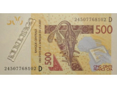 Банкнота Мали 500 (пятьсот) франков 2024 год. Pick 419D1. UNC