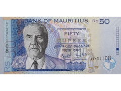 Банкнота Маврикий 50 (пятьдесят) рупий 2003 год. Pick 50c. UNC