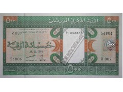 Банкнота Мавритания 500 (пятьсот) угий 1999 год. Pick 8a. UNC