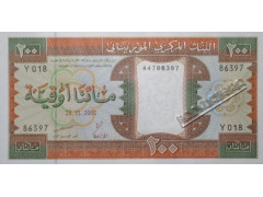 Банкнота Мавритания 200 (двести) угий 2002 год. Pick 5j. UNC