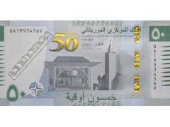 Банкнота Мавритания 50 (пятьдесят) угий 2023 год. Pick W28.2. UNC