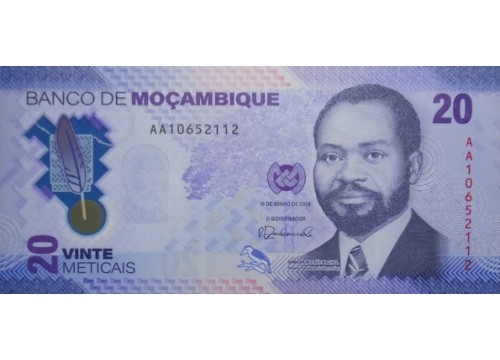 Банкнота Мозамбик 20 (двадцать) метикал 2024 год. Pick W155. UNC
