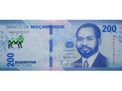 Банкнота Мозамбик 200 (двести) метикал 2024 год. Pick W158. UNC
