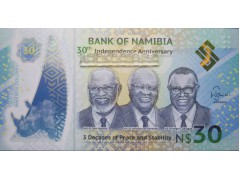 Банкнота Намибия 30 (тридцать) долларов 2020 год. Pick new. UNC
