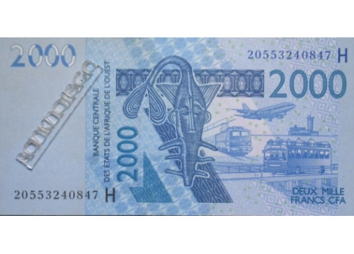 Банкнота Нигер 2000 (две тысячи) франков 2020 год. Pick 616H. UNC