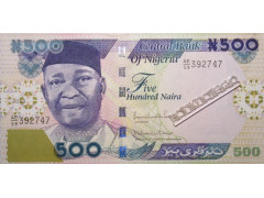 Банкнота Нигерия 500 (пятьсот) найра 2013 год. Pick 30l. UNC