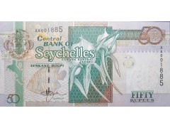 Банкнота Сейшельские острова 50 (пятьдесят) рупий 1998 год. Pick 38. UNC