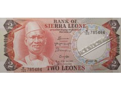 Банкнота Сьерра-Леоне 2 (два) леоне 1985 год. Pick 6h. UNC