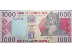 Банкнота Сьерра-Леоне 1000 (тысяча) леоне 1993 год. Pick 20a. UNC