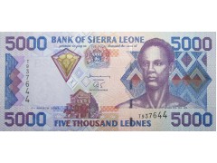 Банкнота Сьерра-Леоне 5000 (пять тысяч) леоне 2003 год. Pick 27b. UNC