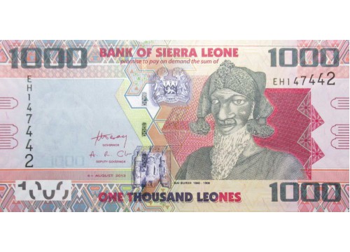 Банкнота Сьерра-Леоне 1000 (тысяча) леоне 2013 год. Pick 30b. UNC