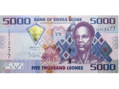 Банкнота Сьерра-Леоне 5000 (пять тысяч) леоне 2010 год. Pick 32a. UNC