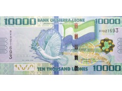 Банкнота Сьерра-Леоне 10000 (десять тысяч) леоне 2010 год. Pick 33a. UNC