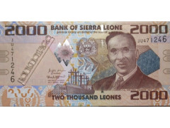 Банкнота Сьерра-Леоне 2000 (две тысячи) леоне 2021 год. Pick 31f. UNC