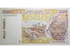 Банкнота Сенегал 1000 (одна тысяча) франков 1992 год. Pick 711Kb. UNC