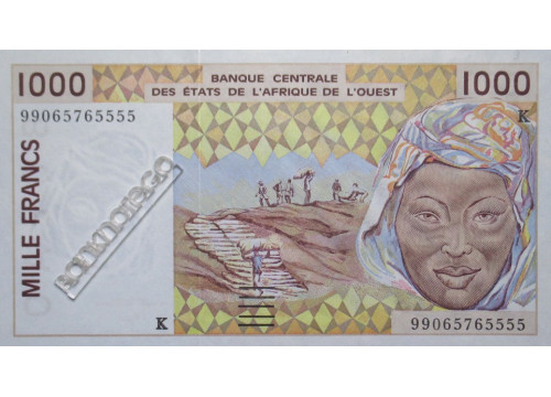 Банкноты Сенегал 1000 (одна тысяча) франков 1999 год. Pick 711Ki. UNC