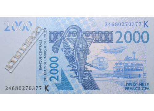 Банкнота Сенегал 2000 (две тысячи) франков 2024 год. Pick 716Ku. UNC