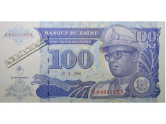 Банкнота Заир 100 (сто) заир 1994 год. Pick 60. UNC