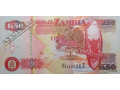 Банкнота Замбия 50 (пятьдесять) квача 2010 год. Pick 37i. UNC