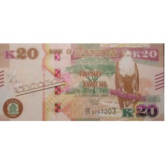 Банкнота Замбия 10 (десять) квача 2020 год. Pick 58. UNC