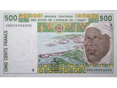 Банкнота Гвинея-Бисау 500 (пятьсот) песо 1998 год. Pick 910Sc. UNC