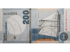 Банкнота Кабо Верде 200 (двести) эскудо 2005 год. Pick 68. UNC