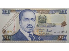Банкнота Кения 20 (двадцать) шиллингов 1994 год. Pick 35c. UNC