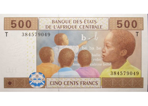 Банкнота Конго 500 (пятьсот) франков 2002 год. Pick 106Tb. UNC