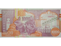 Банкнота Сомали 1000 (птысяча) шиллингов 1990 год. Pick R10 UNC