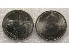 Монета США 25 (двадцать пять) центов Национальный парк Гранд-Каньон 2010 год. UNC
