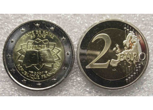 Монета Франция юбилейные 2 (два) евро 2007 год. UNC