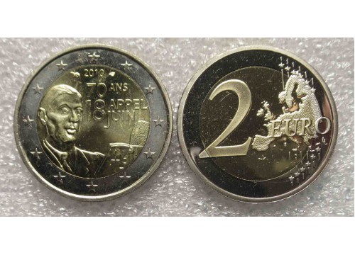 Монета Франция юбилейные 2 (два) евро 2010 год. UNC