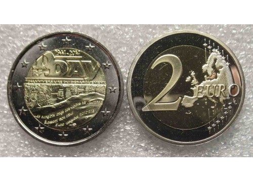Монета Франция юбилейные 2 (два) евро 2014 год. UNC