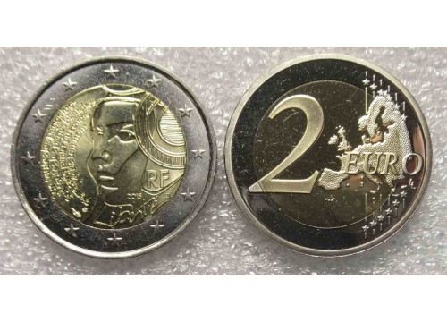 Монета Франция юбилейные 2 (два) евро 2015 год. UNC