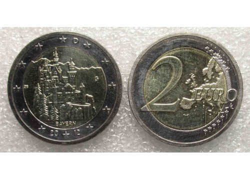 Монета Германия Юбилейные 2 (два) евро 2012 год. UNC