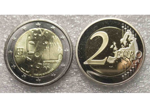 Монета Португалия Юбилейные 2 (два) евро 2012 год. UNC