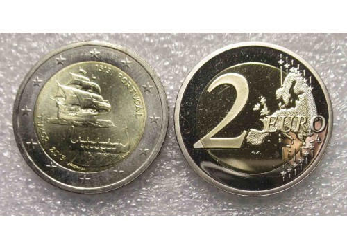 Монета Португалия Юбилейные 2 (два) евро 2015 год. UNC