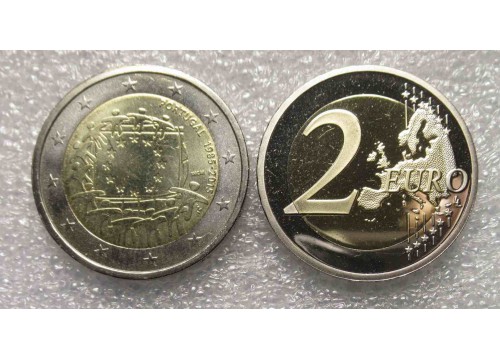 Монета Португалия Юбилейные 2 (два) евро 2015 год. UNC