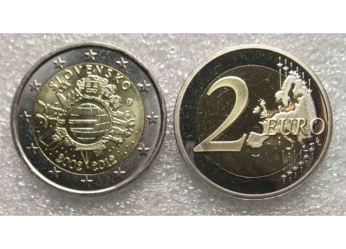 Монета Словакия юбилейные 2 (два) евро 2012 год. UNC