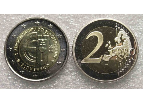 Монета Словакия юбилейные 2 (два) евро 2014 год. UNC