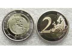 Монета Словения юбилейные 2 (два) евро 2018 год. UNC